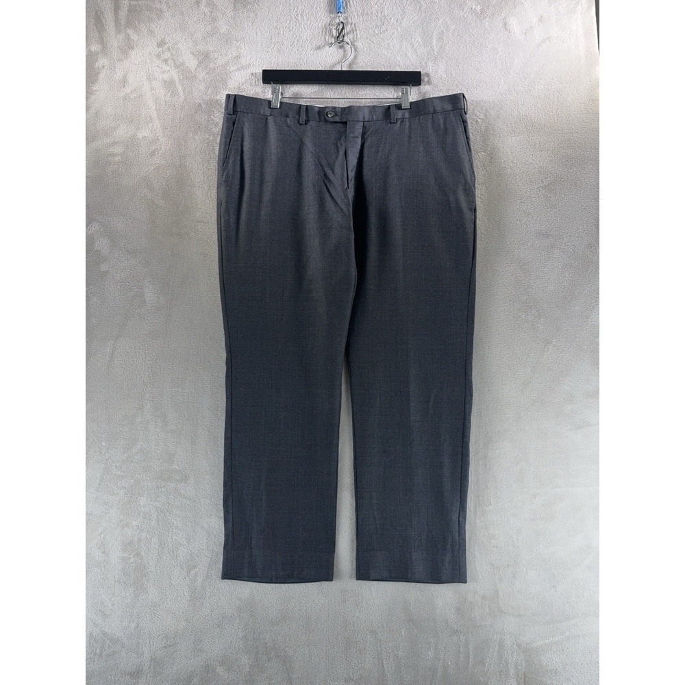 SuitSupply Brescia Pants Mens Size 44 Gray Wool Pleated Dress Trousers